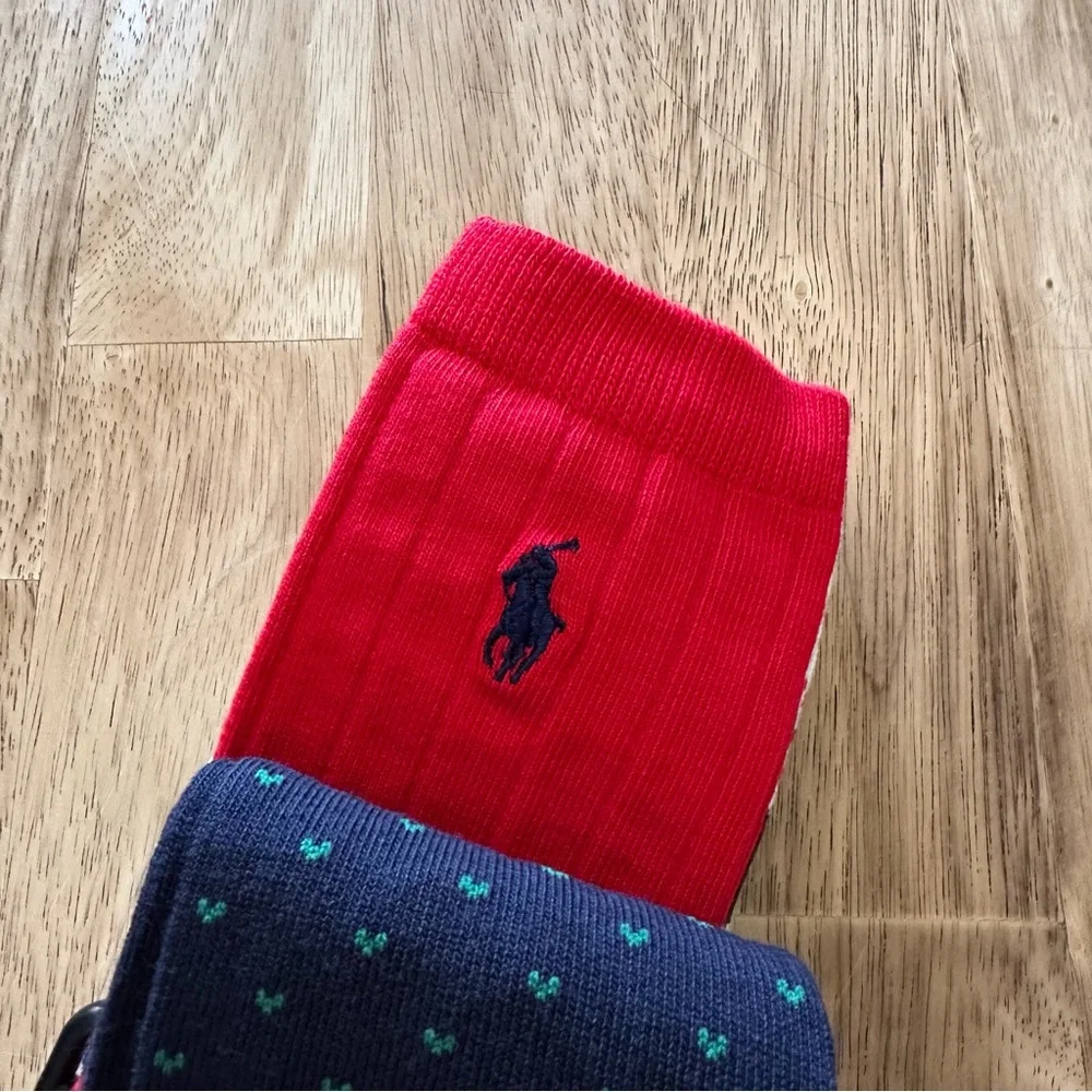 Polo Ralph Lauren Boys Crew Socks Reindeer Holiday 3 Pairs‎ Boys Size 9-11